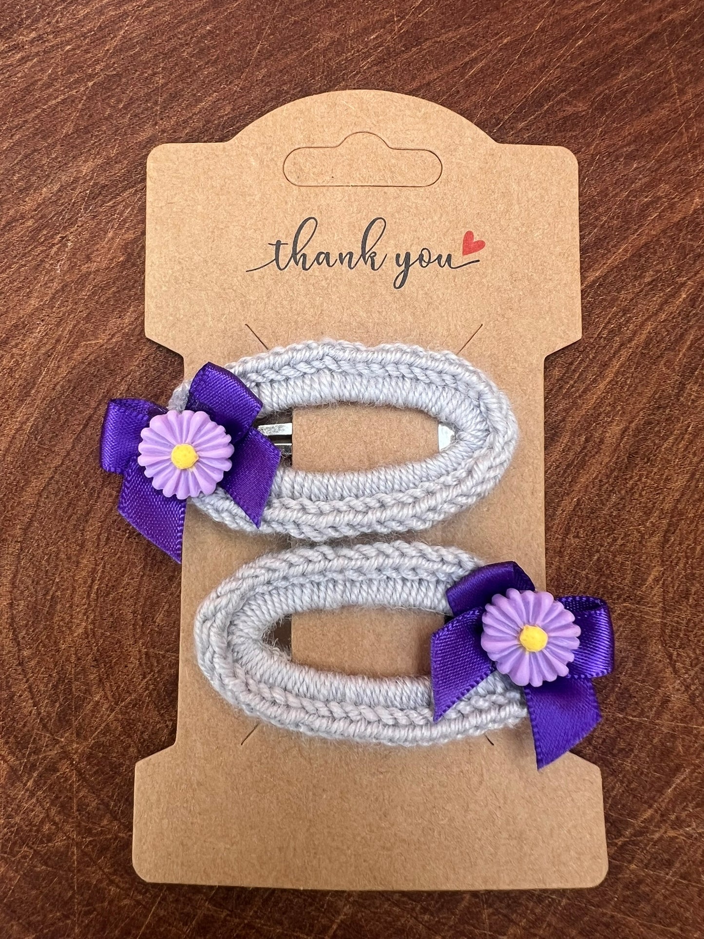 Pair - Floral Hair Clips