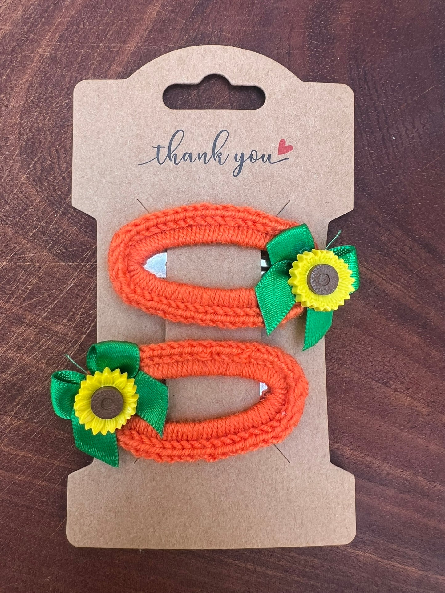 Pair - Floral Hair Clips
