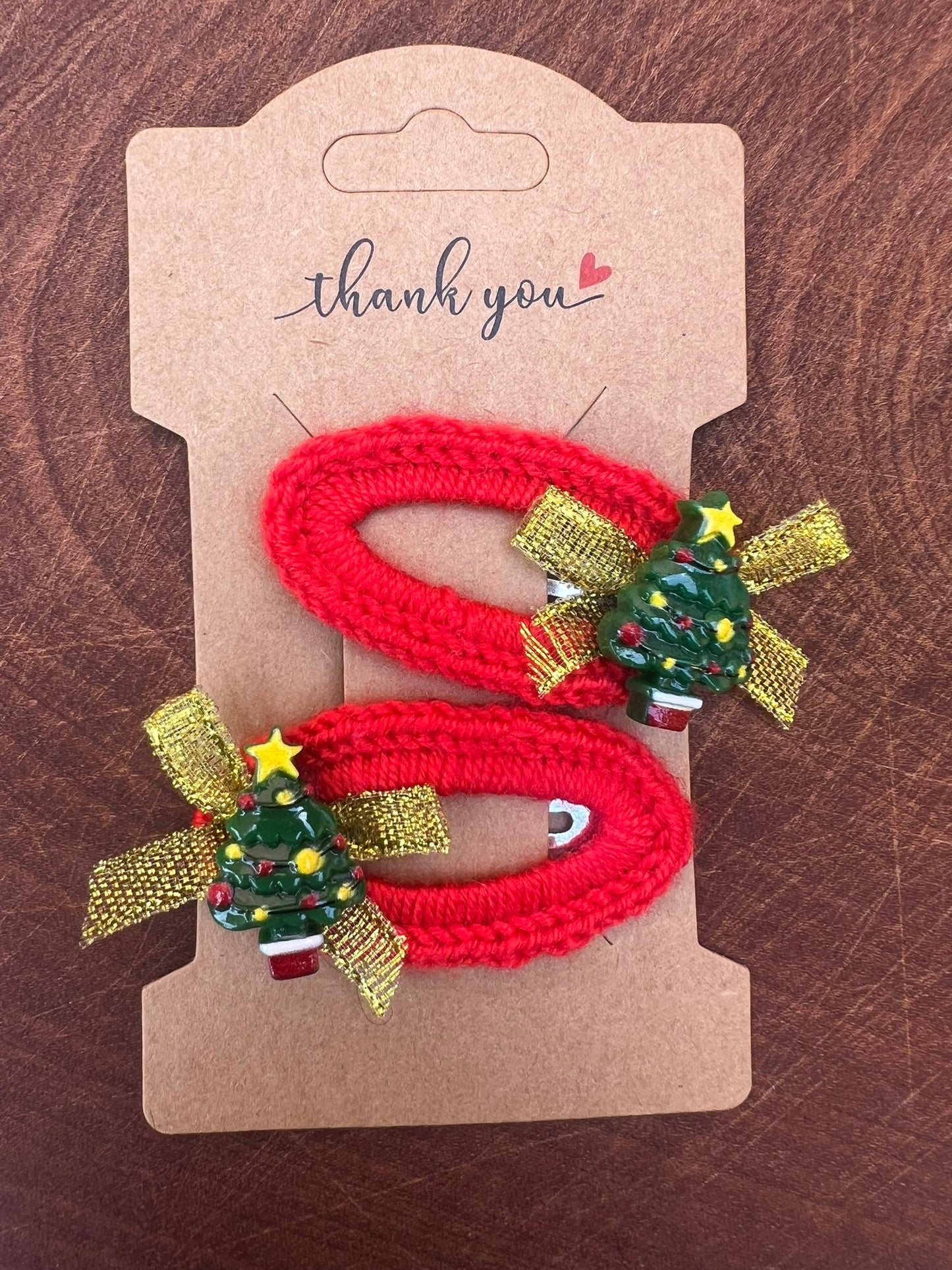 Pair - Christmas Hair Clips