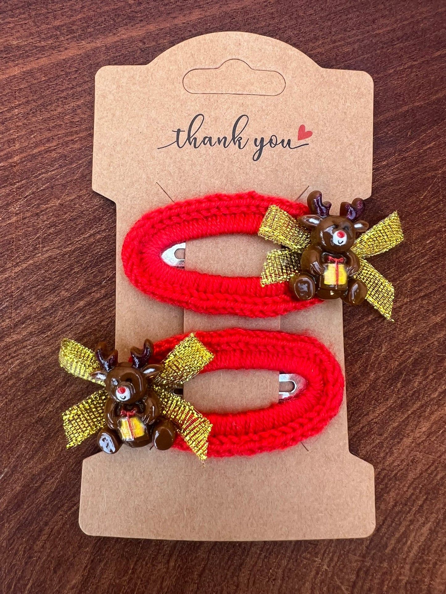 Pair - Christmas Hair Clips