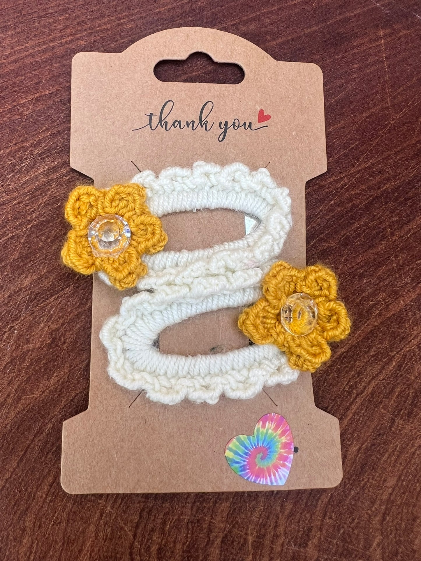 Pair - Floral Hair Clips