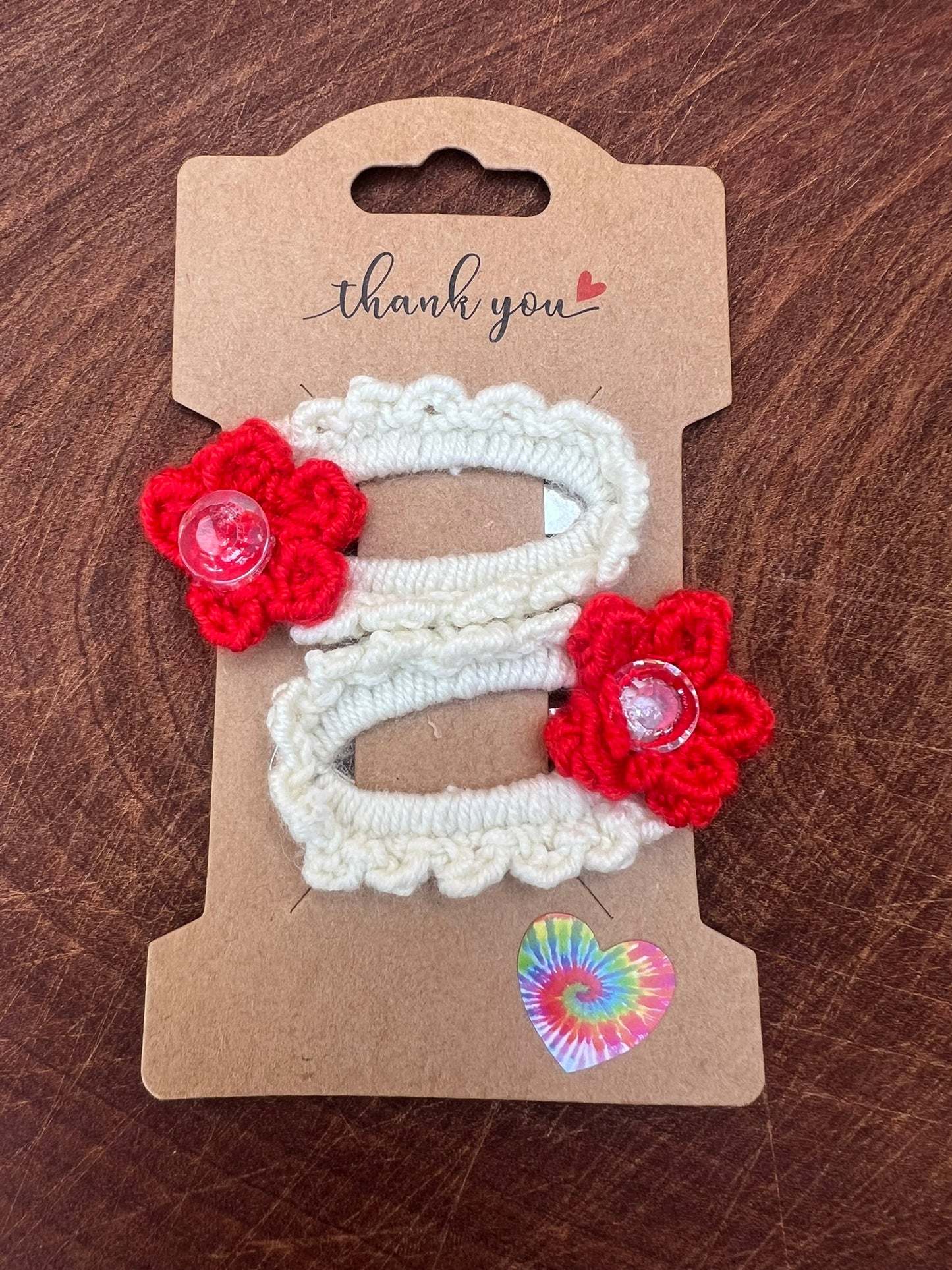 Pair - Floral Hair Clips