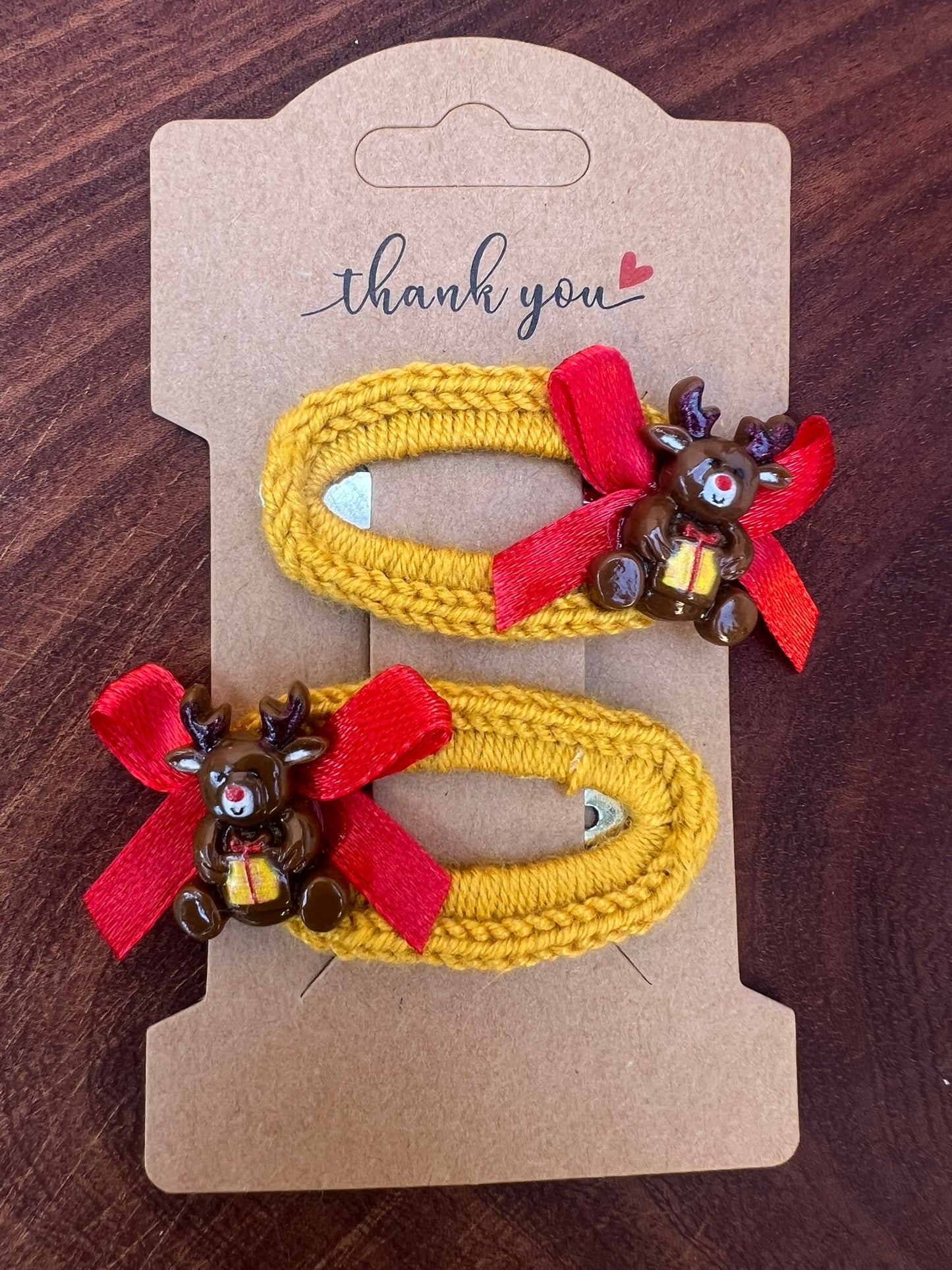 Pair - Christmas Hair Clips