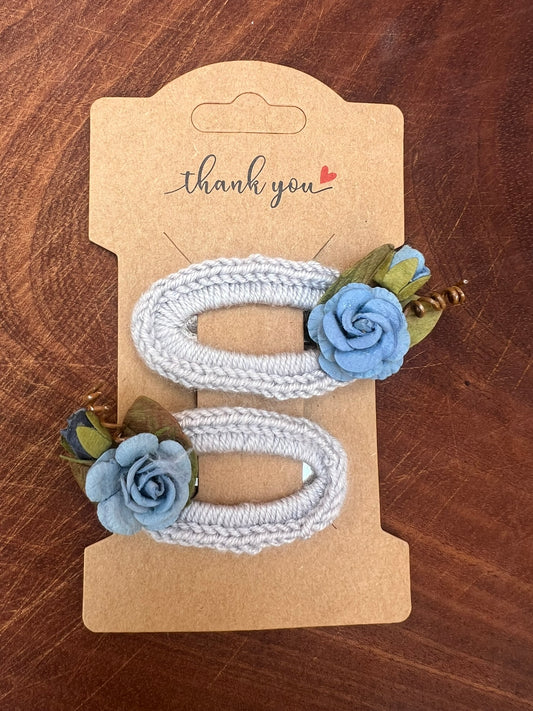 Pair - Floral Hair Clip