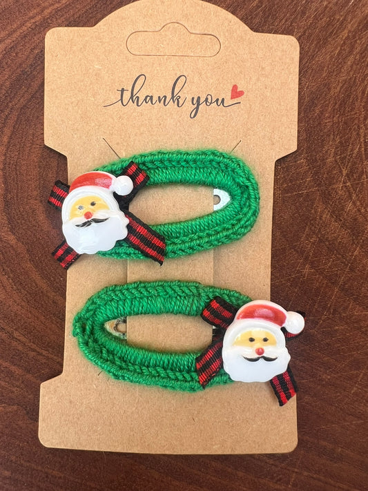 Pair - Christmas Hair Clips