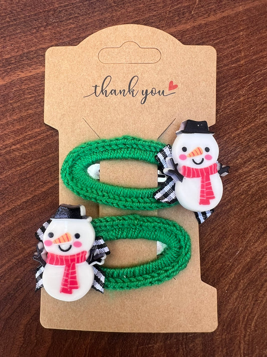 Pair - Christmas Hair Clips