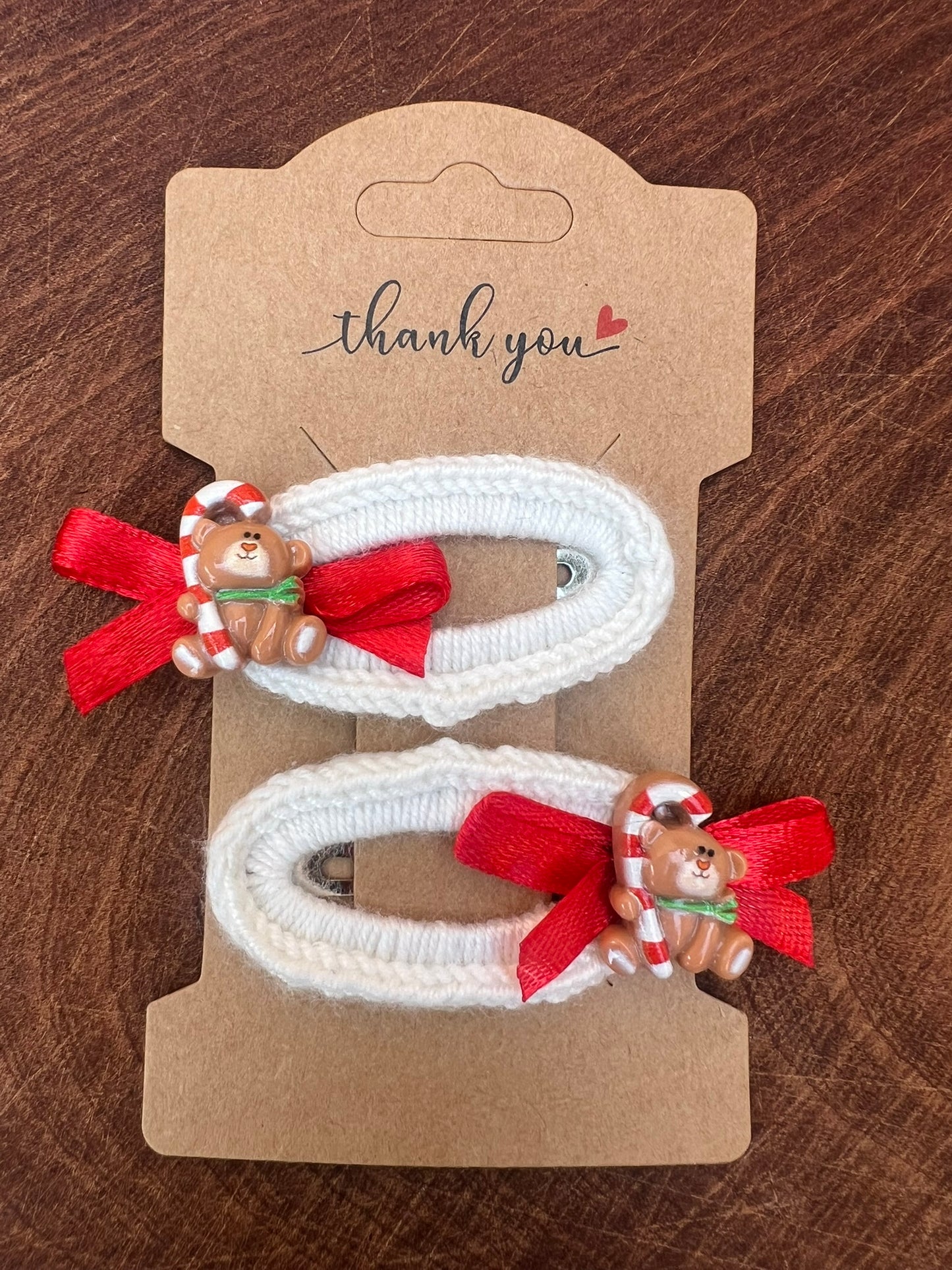 Pair - Christmas Hair Clips