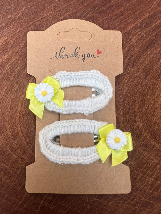 Pair - Floral Hair Clips