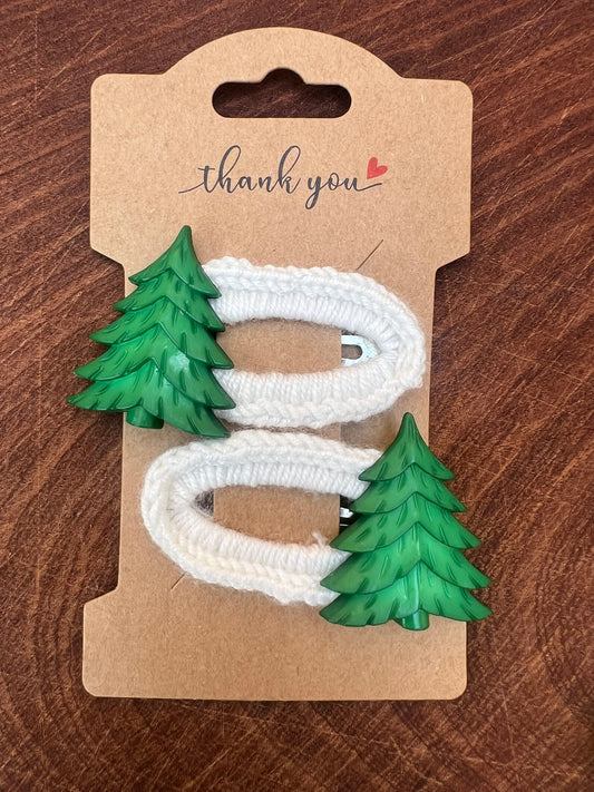 Pair - Christmas Hair Clips