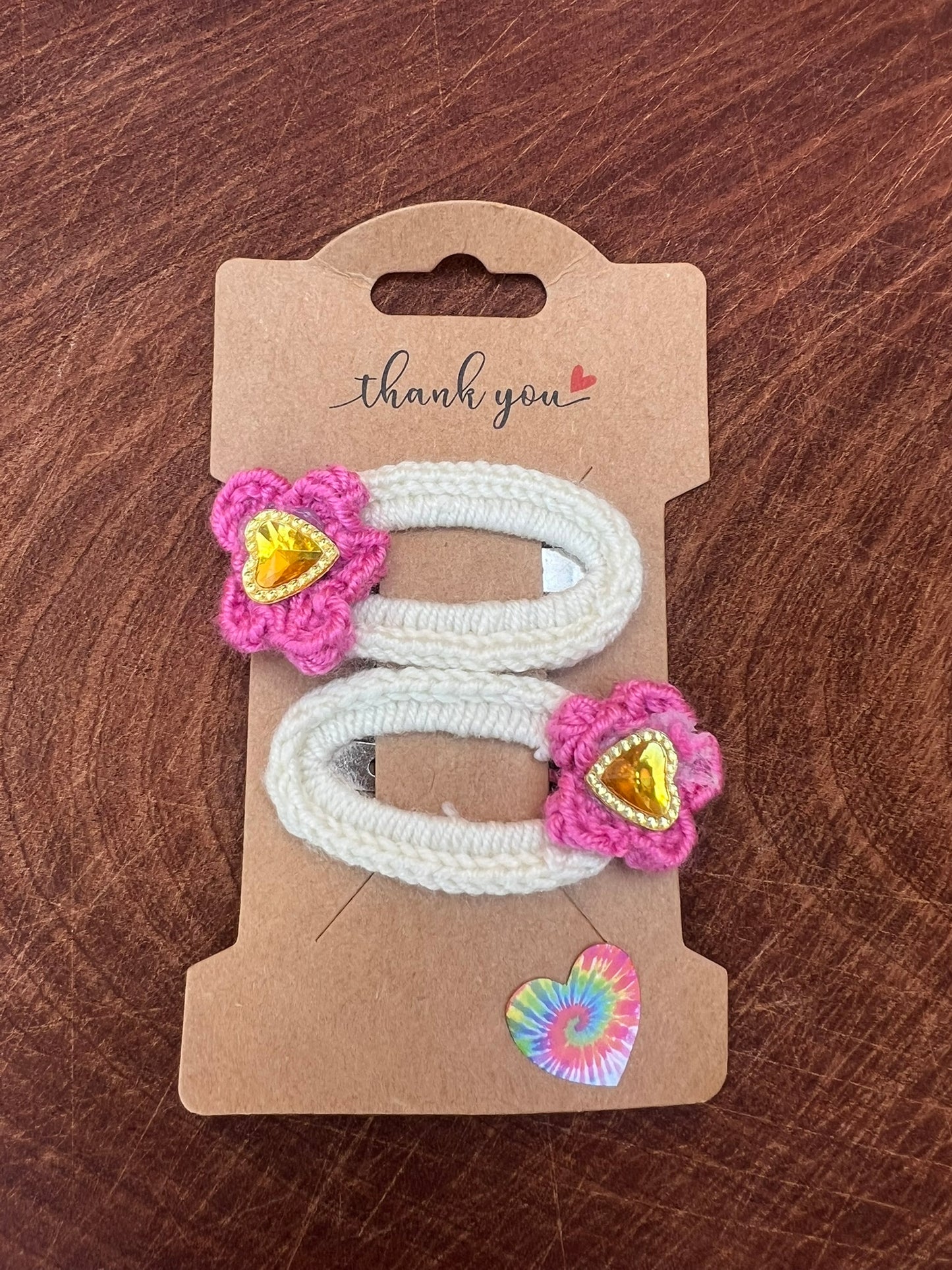 Pair - Floral Hair Clips