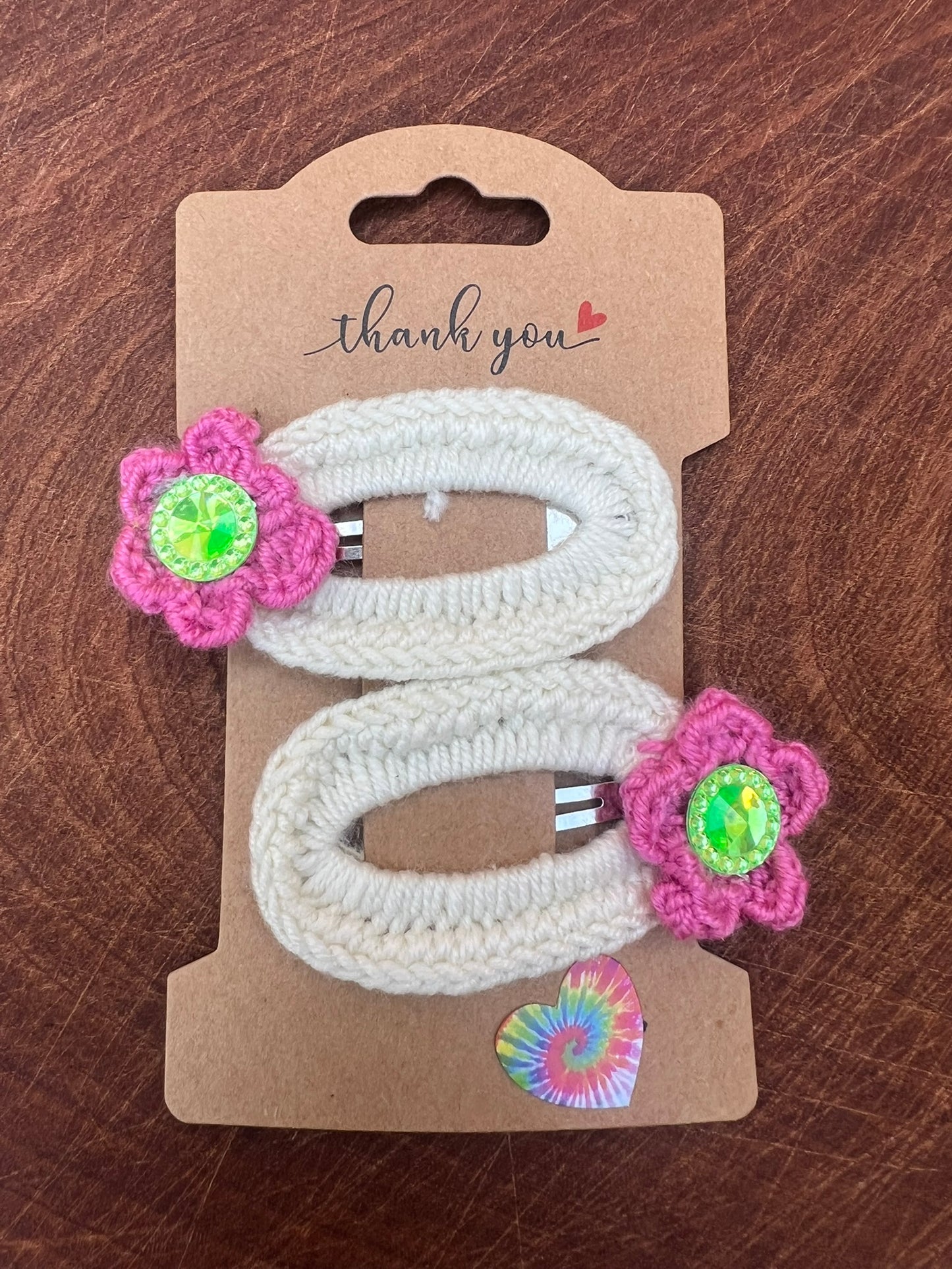 Pair - Floral Hair Clips